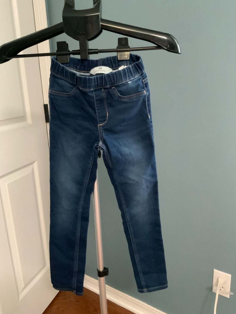 H&M Jeggings Super Soft Size 6X Blue Denim Pull On